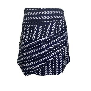 Hute Rogue Urban Outfitters Women's Navy Black White Knit Mini Skirt Modern Chic